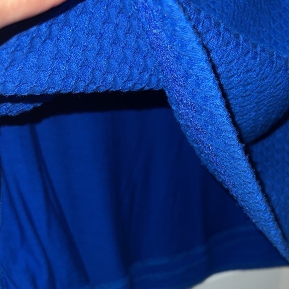 Anthropologie Maeve 60s Retro Textured Short Sleeve Shift Dress Size Small Blue - Picture 7 of 12